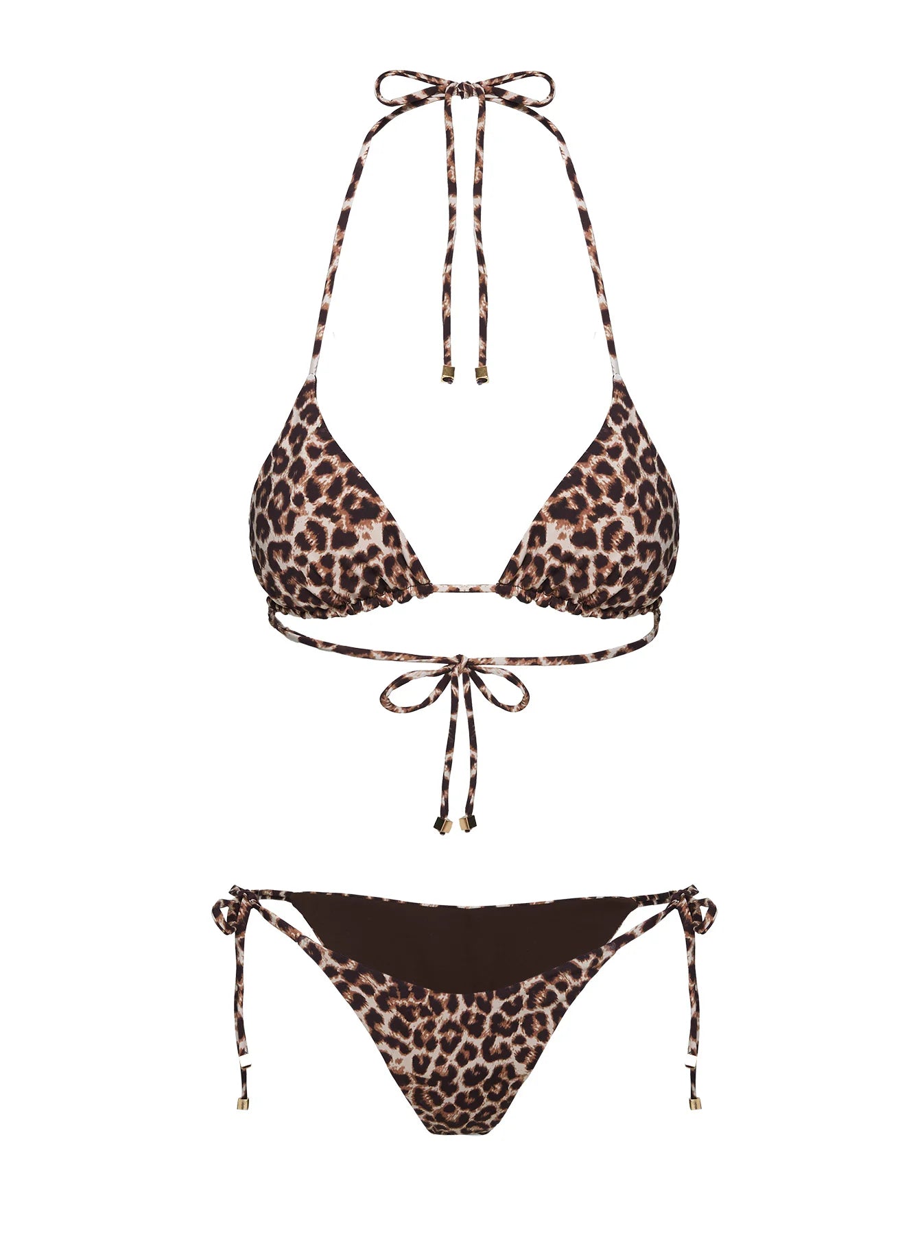 Nevaeh Triangle Bikini Top Leopard